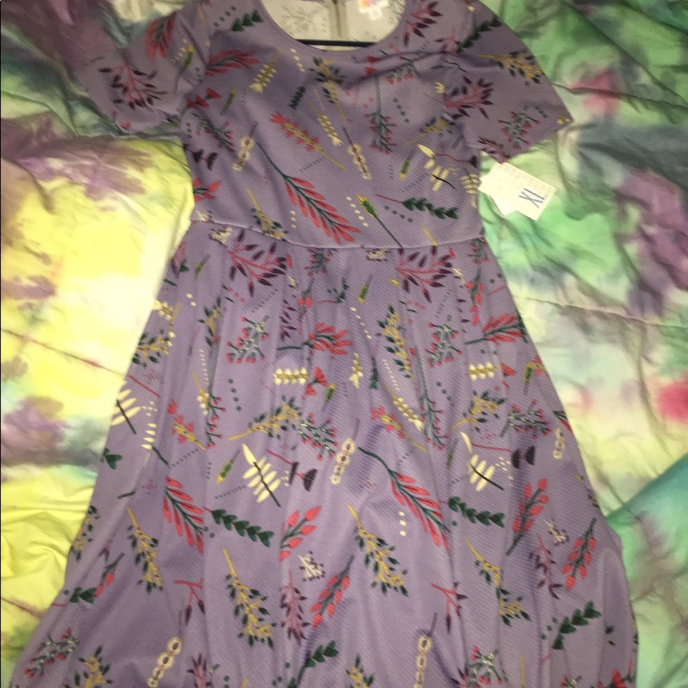 XL lularoe purple floral dress